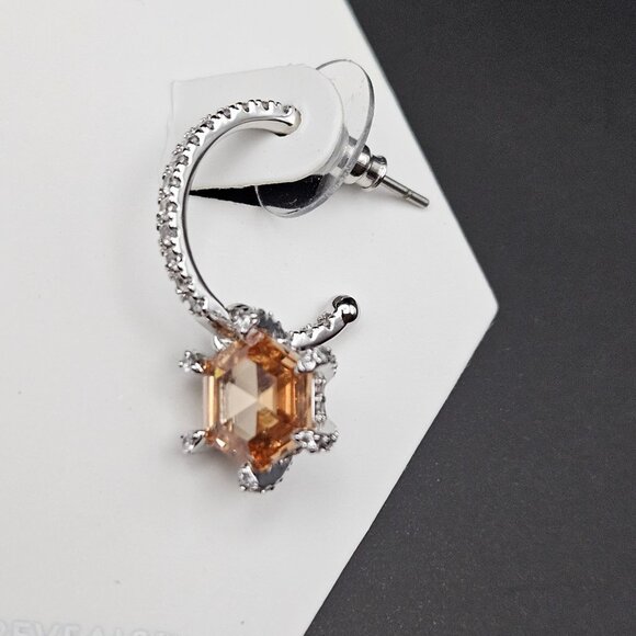 Bomb Party ER77189 "All Of The Memories" Smokey Topaz Cubic Zirconia Earrings - Picture 3 of 4